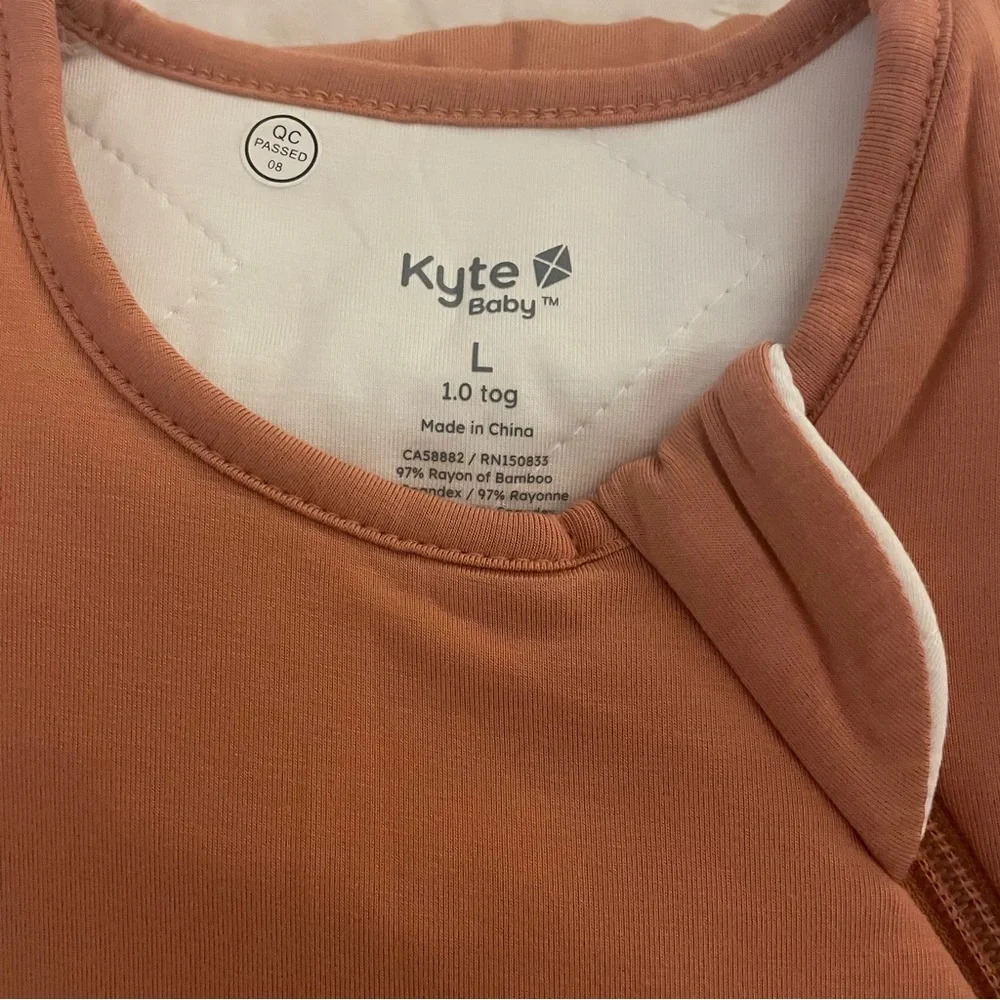 NWT Kyte Baby Sleep Bag in Apricot 1.0 Size Large - Picture 2 of 4